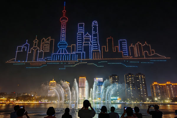 无人机编队图片